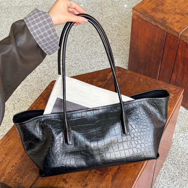 Women Bags Branded - Tas Tote Mewah Motif Kulit Buaya,