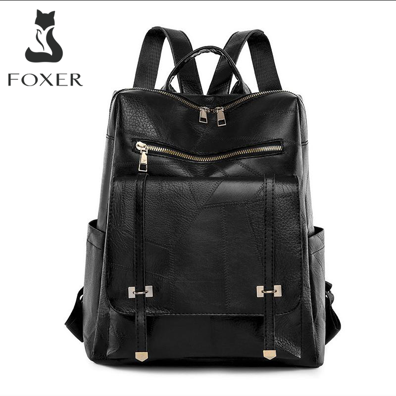 Women Bags Branded - FOXER Merek Fashion Wanita Perjalanan Ransel