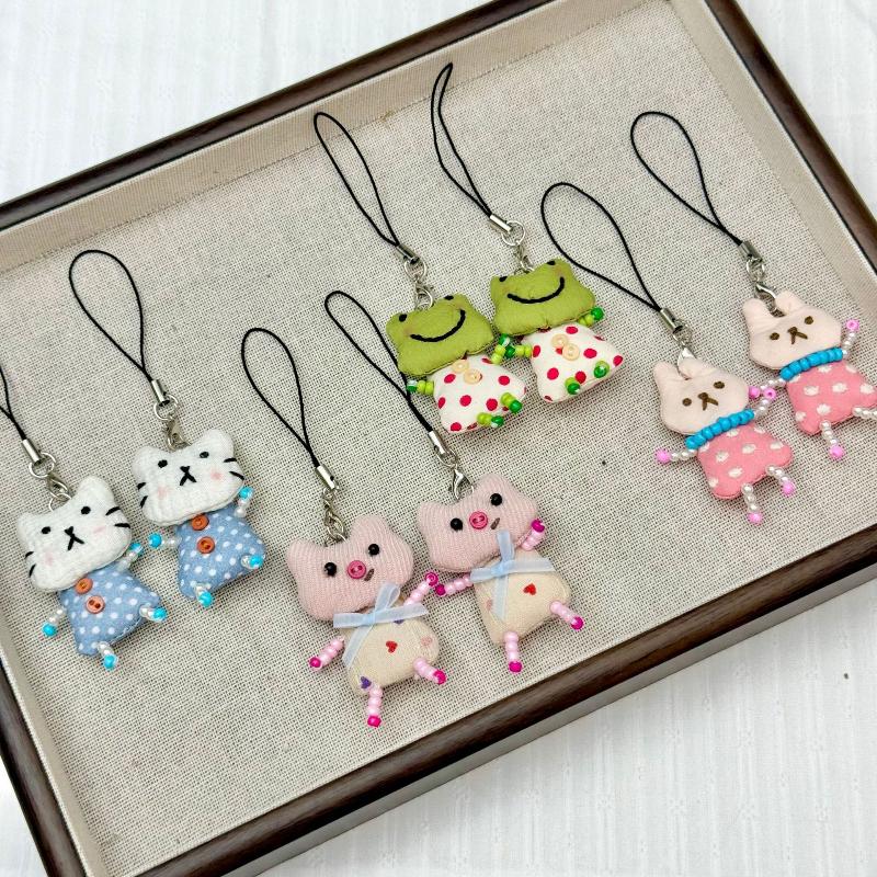 Women'S Young Bags - Gantungan kunci berbentuk katak, babi, dan