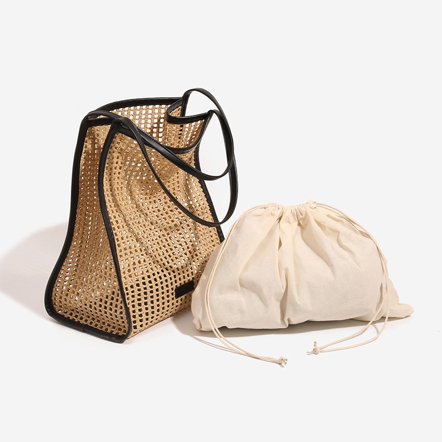 Tas Tote Pantai Anyaman Jerami - Women'S Raffia Bags ulasan dan harga
